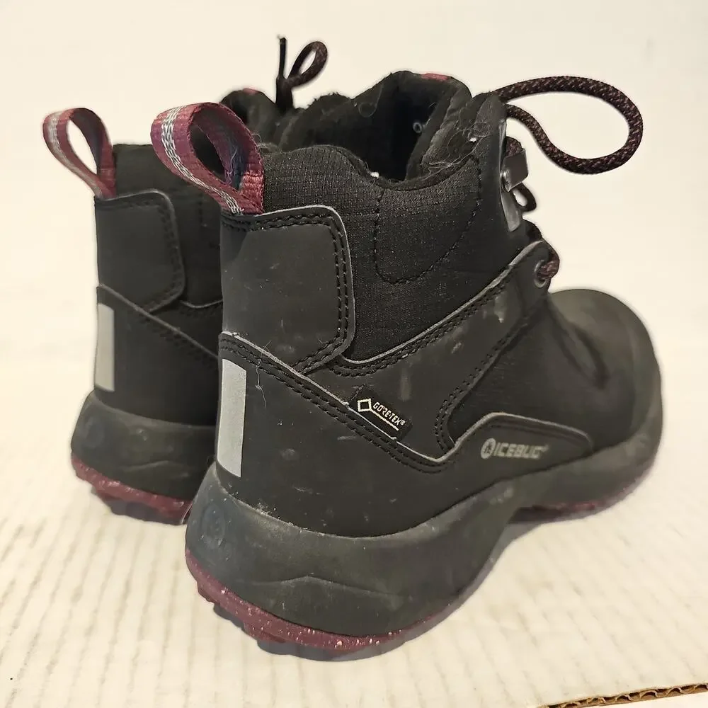 Icebug Pace3 W bugrip GTX Womens 7.5 Black Studded Winter Boots